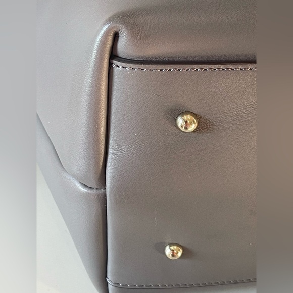 Dooney & Bourke large Flynn tote color elephant buttery smooth leather Clean - Picture 8 of 16